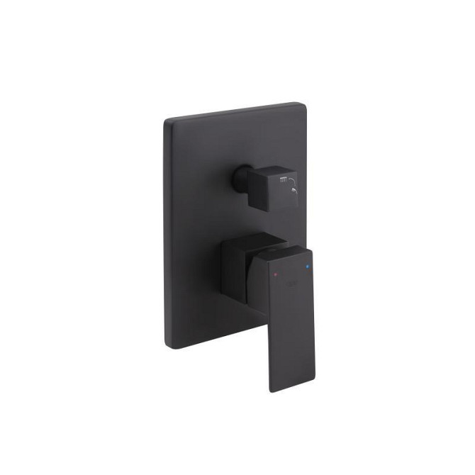 Душевая система Qtap Aquarius скрытого монтажа на два потребителя QTAQA64103NGB Black Matt, латунь Харьков - изображение 3