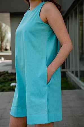 Сарафан жіночий, літній, льон, топ Крохатушка одяг Київ