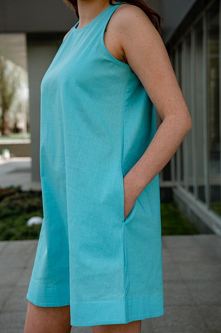 Сарафан жіночий, літній, льон, топ Крохатушка одяг Київ - фото 6