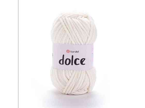 Пряжа Dolce молочний 100% мікрополіестр 120м 100г 5шт/уп 745 ТМ YarnArt Київ
