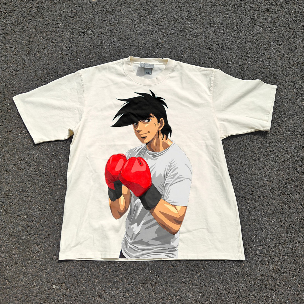 Футболка мужская с принтом аниме Аниме Асхита Но Джое оверсайз (S/M/L) Черний Днепр - изображение 1