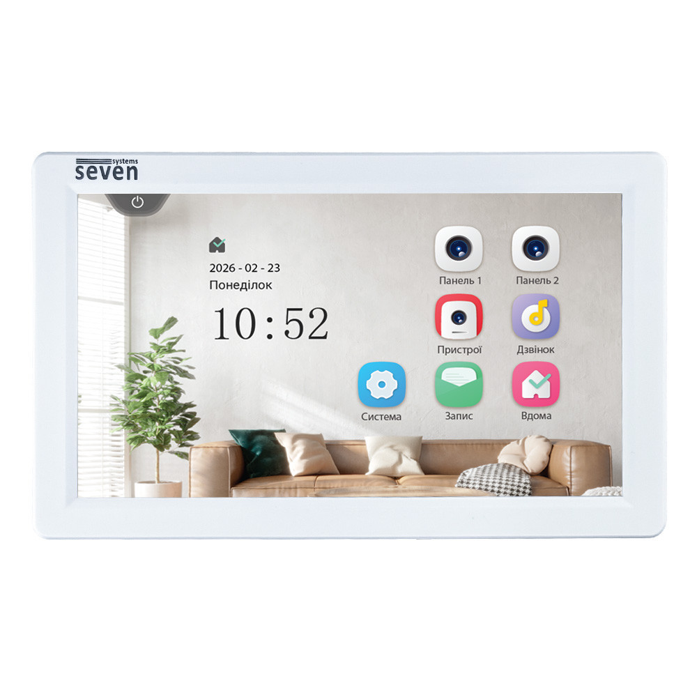 Видеодомофон 7 дюймов SEVEN DP-7570 FHD IPS white Киев - изображение 11