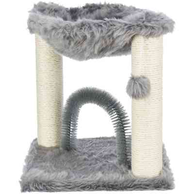 Дряпка (когтеточка) для котов Trixie Baza со щеткой 41х41х50 см серая (4011905445489) Винница