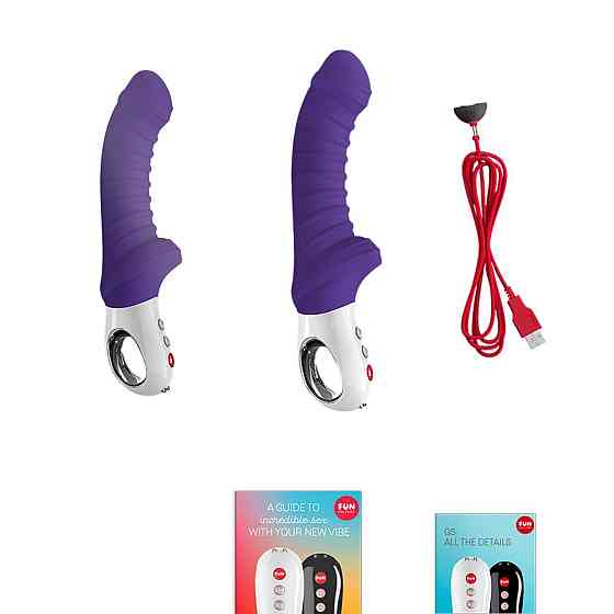 Вибратор для точки G Fun Factory TIGER violet, ребристый, подходит для анальной стимуляции Sex Aura Киев