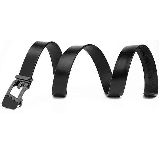 Ремінь чоловічий з пряжкою автомат Vintage 20322 Чорний Київ