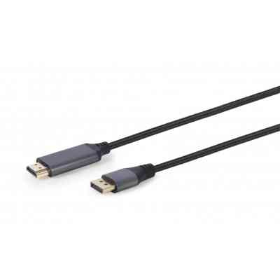 Кабель мультимедийный DisplayPort M to HDMI M 1.8m 4K60Hz Cablexpert (CC-DP-HDMI-4K-6) Винница