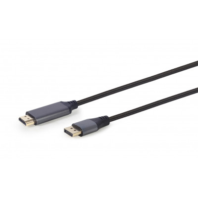 Кабель мультимедийный DisplayPort M to HDMI M 1.8m 4K60Hz Cablexpert (CC-DP-HDMI-4K-6) Винница - изображение 2