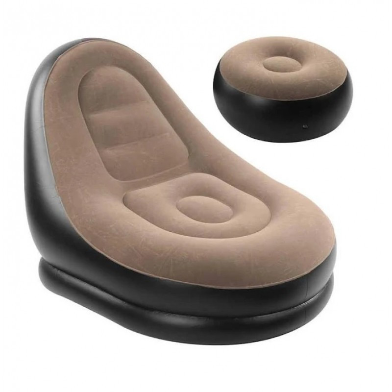 Надувне крісло з пуфом-підставкою для ніг AIR SOFA 8783 пт Одеса - фото 5