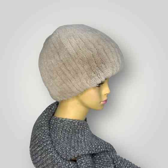 Шапка женская меховая сноп Дарья Бежевый Харьков