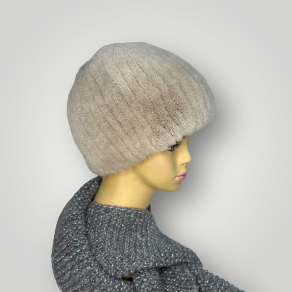 Шапка хутряна жіноча сніп Дарья Бежевий Харків - фото 2