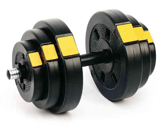 Гантелі 2шт по 18,5 кг Besport розбірні набірні композитні зі змінними дисками гантелі для дому Київ