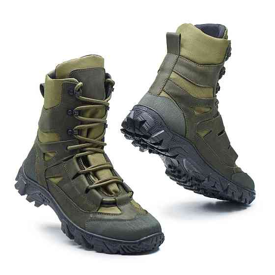 Тактичні зимові берці 106-ТБ-2 хакі — теплі, міцні, армійські черевики для ЗСУ та охорони 45 (30) Харків