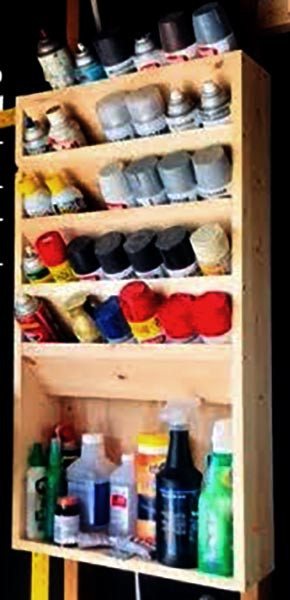 Органайзер для аэрозольных красок 