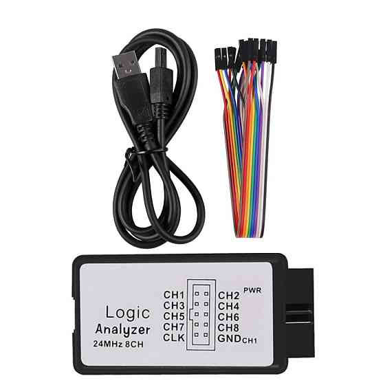 USB логічний аналізатор 24 МГц, 8-канальний, для MCU, ARM, PIC, тестування цифрових схем Київ