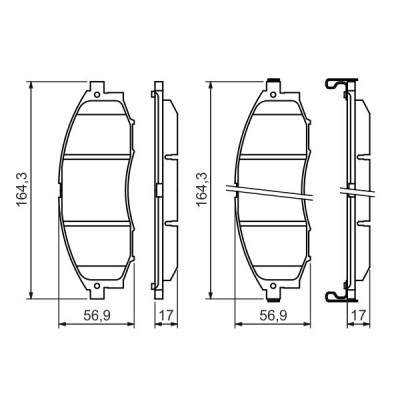 Гальмівні колодки Bosch 0 986 494 152 Вінниця - фото 6