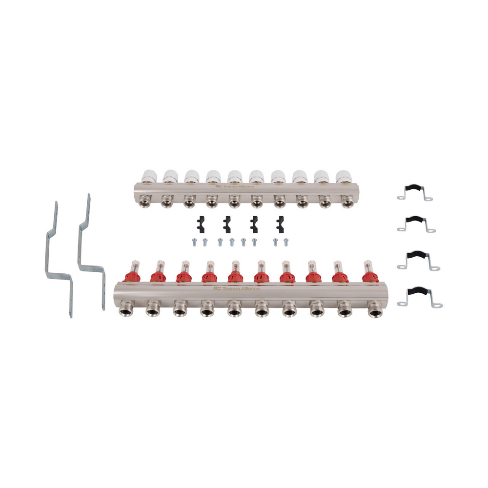 Колектор із витратомірами Thermo Alliance Standart 1" 10 виходів SD235W10 Київ - фото 9