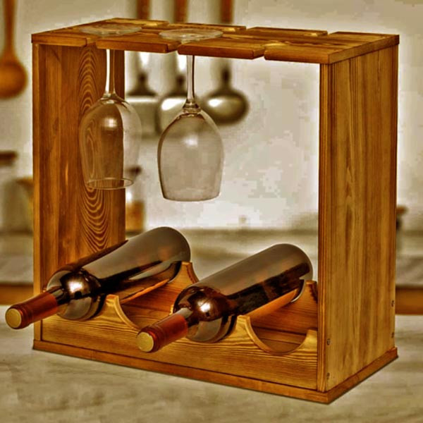 Настільна винна полиця "Понтен" охра Миколаїв - фото 1