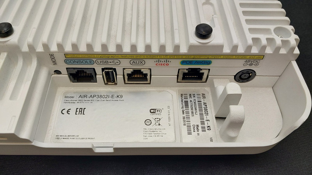 Wi-Fi точка доступу Cisco Aironet AIR-AP3802I-E-K9 (товар вживаний) Луцк - изображение 3