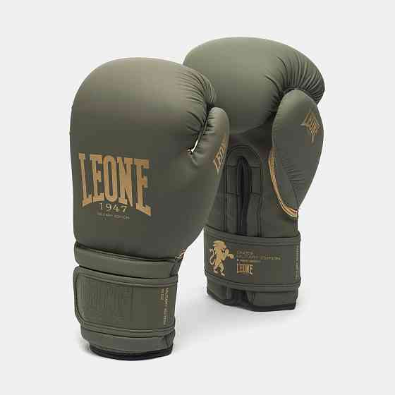 Боксерские перчатки Leone GN059G MILITARY EDITION Green 12 унций (капу в комплекте) Киев