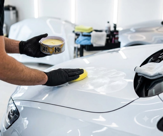 Твердый воск SOFT99 Kiwami Extreme Gloss Wax Silver для светлых авто, 200 г Чортков