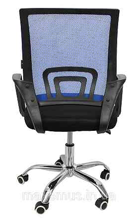 Офисное кресло для работы за компьютером B-619 ортопедическое кресло для дома и офиса синий Мостиська