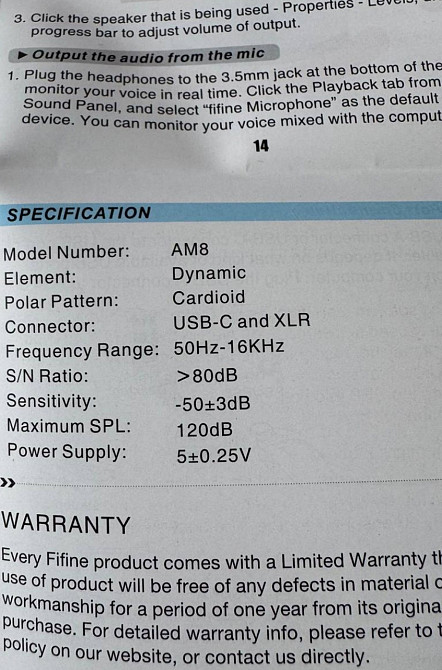 Новый Стреминговый микрофон Fifine AM8 RGB XLR Киев - изображение 1