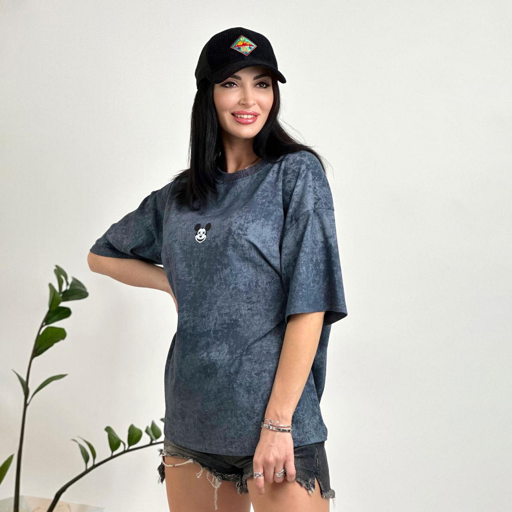 Женская футболка тай-дай с принтом 