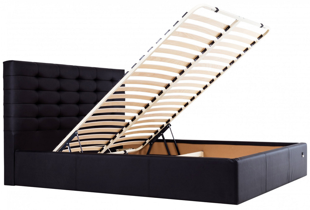 Кровать Двуспальная Erika Standart 160 х 190 см Fly 2230 С подъемным механизмом и нишей для белья Черный Днепр - изображение 8