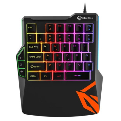 Клавиатура Meetion KB015 USB Black/Orange (MT-KB015-A) Винница - изображение 1