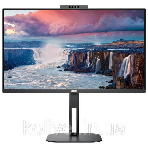TFT 23.8" AOC 24V5CW/BK, FHD, IPS, 75Гц, 1 мс, HDMI, DP, USB-C, webcam, USB-hub, HAS, Pivot, колонки Київ - фото 1