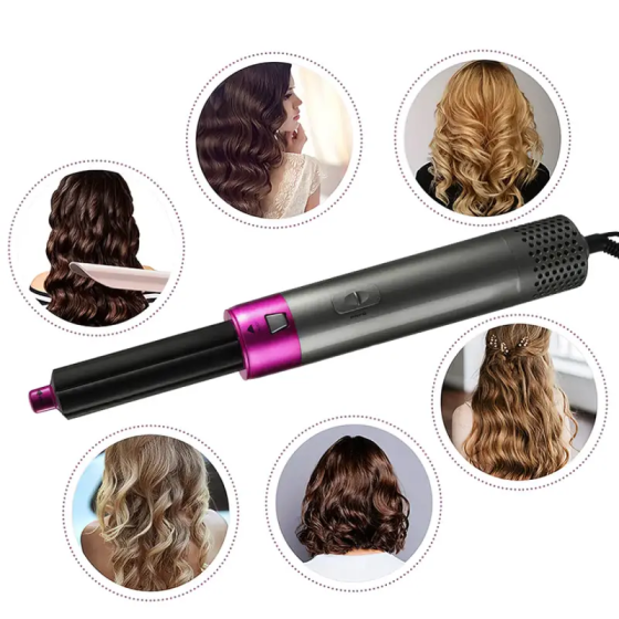 Стайлер для укладання волосся 5 в 1 з аксесуарами HAIR BRUSH Одеса