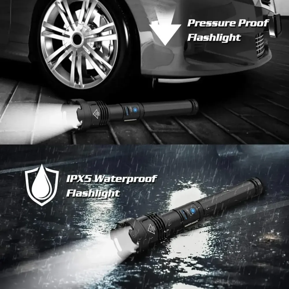 Потужний тактичний ліхтар JESTOP XHP99 + COB, 90 000 люмен, Zoom, Power Bank, USB-акумуляторний Київ - фото 6