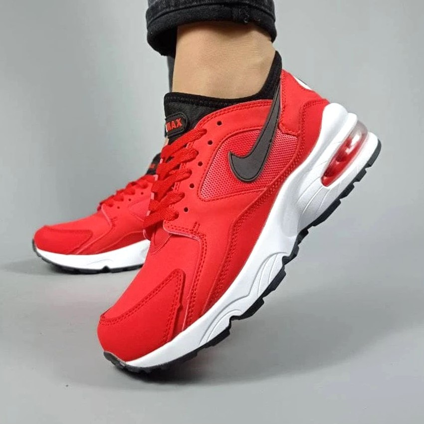 Чоловічі Червоні Термо Кросівки Nike Air Max Шкіряні Найк Єврозима (розміри: 41,42,43,44,45) Відео Огляд Дніпро - фото 1