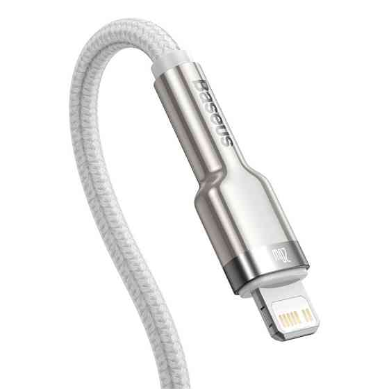 Кабель Baseus Cafule Series Metal Data Cable Type-C to iP PD 20W 2m White Одеса