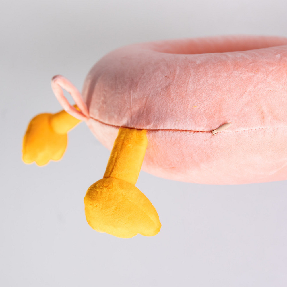 Розовая U-образная подушка для шеи Duck Киев - изображение 2