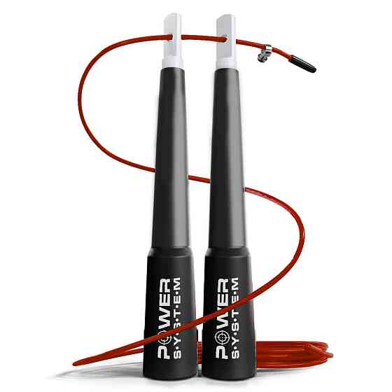 Скакалка швидкісна Power System PS-4033 Crossfit Jump Rope Red (2,8m.) Кам'янське