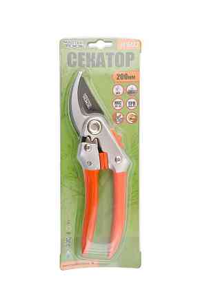 Секатор садовий MASTERTOOL 200 мм з алюмінієвими ручками з накладками лезо тефлонове SK5 14-6123 Ровно