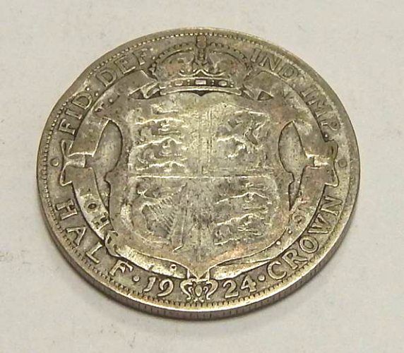1/2 крони, 1924 р. Великобританія Полтава - фото 1