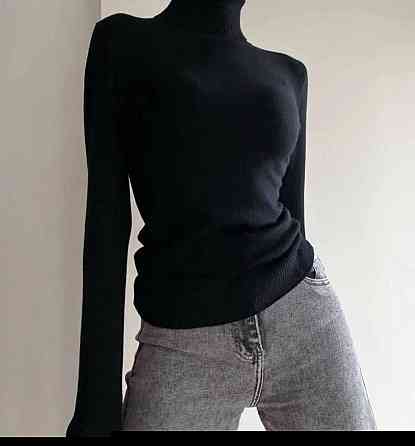 Жіночий повсякденний гольф бавовна, кашемір Чорний Одеса