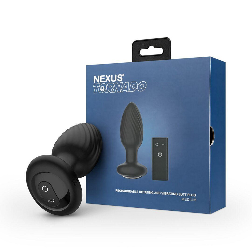 Анальна пробка Nexus TORNADO Medium, ротація + вібрація, пульт ДК Sex Aura Київ - фото 9