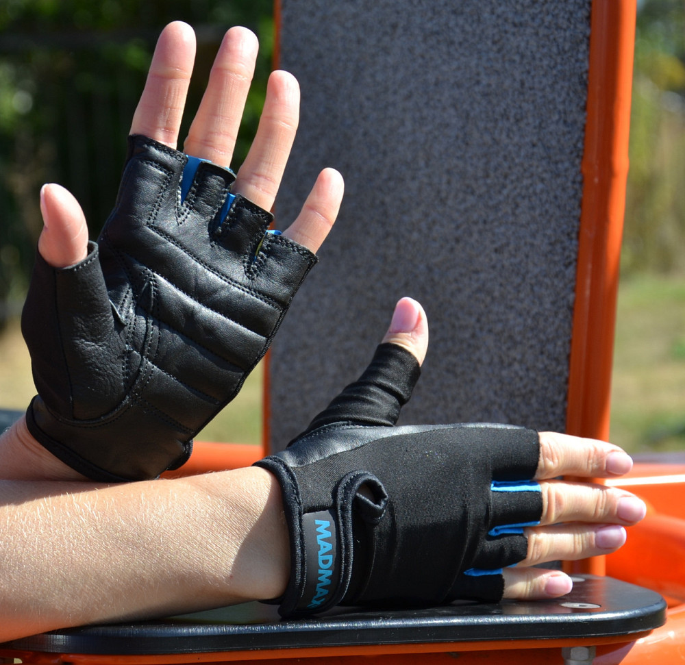 Рукавички для фітнесу MadMax MFG-251 Rainbow Turquoise XS Каменское - изображение 6