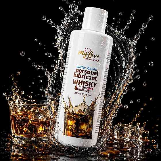 2в1 лубрикант та масажний гель - MyLove Aroma Series Intim&Massage Whisky, 300 мл Sex Aura Київ