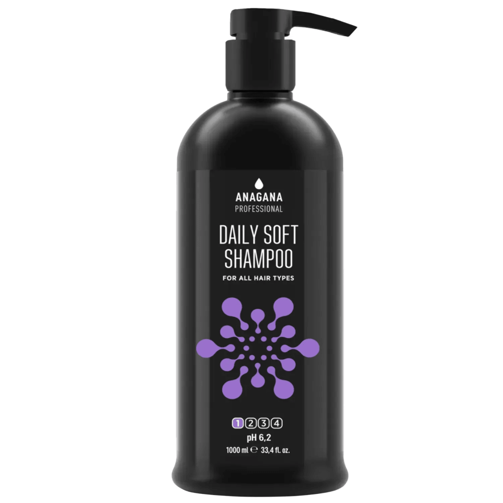 Шампунь "Щоденний м'який" для всіх типів волосся ANAGANA 1000 мл Київ - фото 1