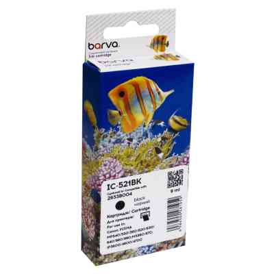 Картридж Barva Canon CLI-521BK (2933B004) 3425с (IC-521BK) Винница