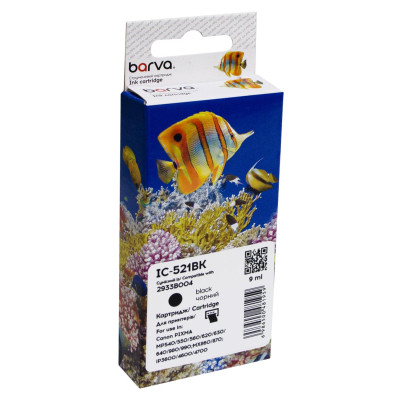 Картридж Barva Canon CLI-521BK (2933B004) 3425с (IC-521BK) Винница - изображение 1