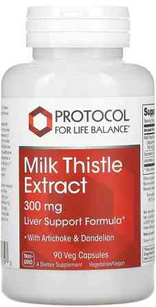 Расторопша пятнистая (силимарин) Protocol for Life Balance  Milk Thistle Extract 300 мг 90 вег капс Киев