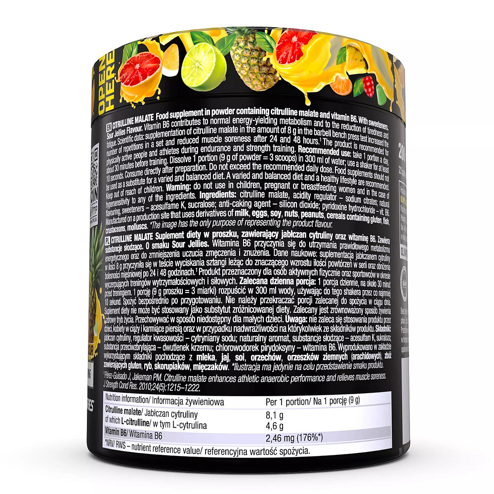 Citrulline malate (фруктове желе) 200 g Луцьк - фото 2