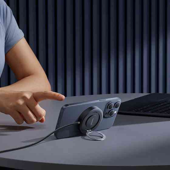 Бездротовий зарядний пристрій Baseus Simple Mini4 Cosmic Black Київ