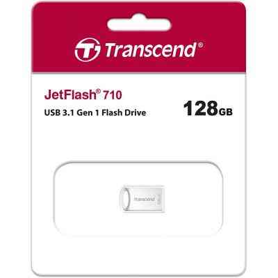 USB флеш накопичувач Transcend 128GB JetFlash 710 Silver USB 3.0 (TS128GJF710S) Вінниця