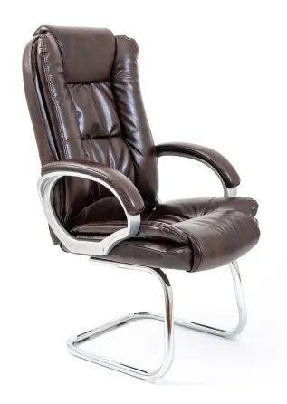 Офісне Конференційне Крісло Richman California Titan Dark Brown Хром CF Коричневий Київ